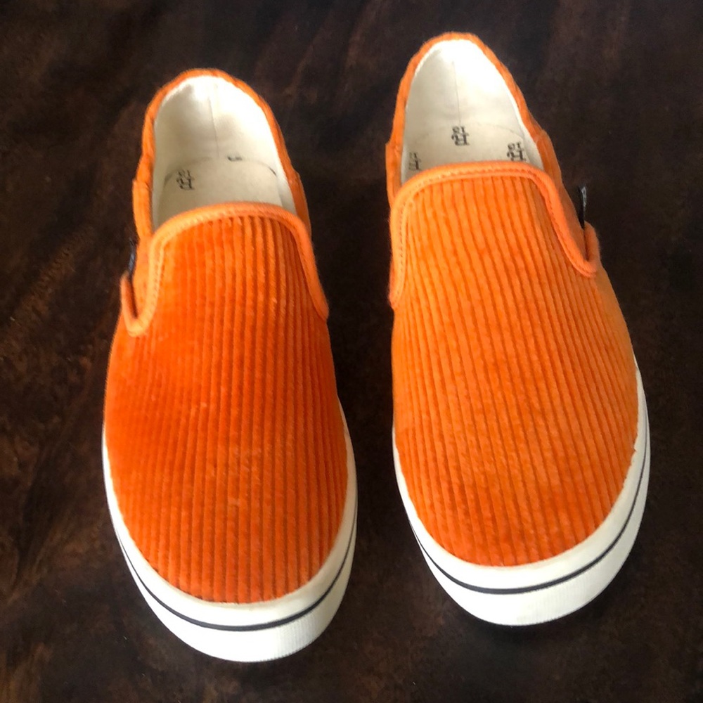 R13 Orange Corduroy Sneaker 6